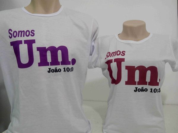 Camisa em Malha 100% poliester, cor branca, sublimada f/c